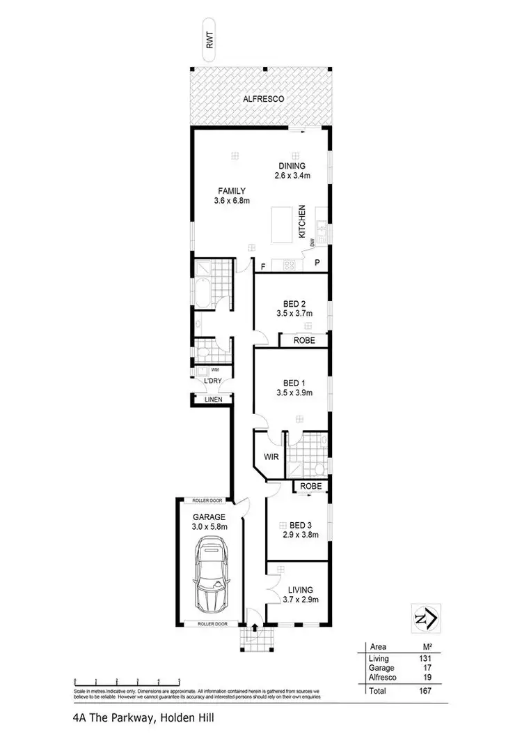 Floorplan of Homely house listing, 4A The Parkway, Holden Hill SA 5088