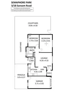 Floorplan of Homely unit listing, 3/18 Sansom Road, Semaphore Park SA 5019