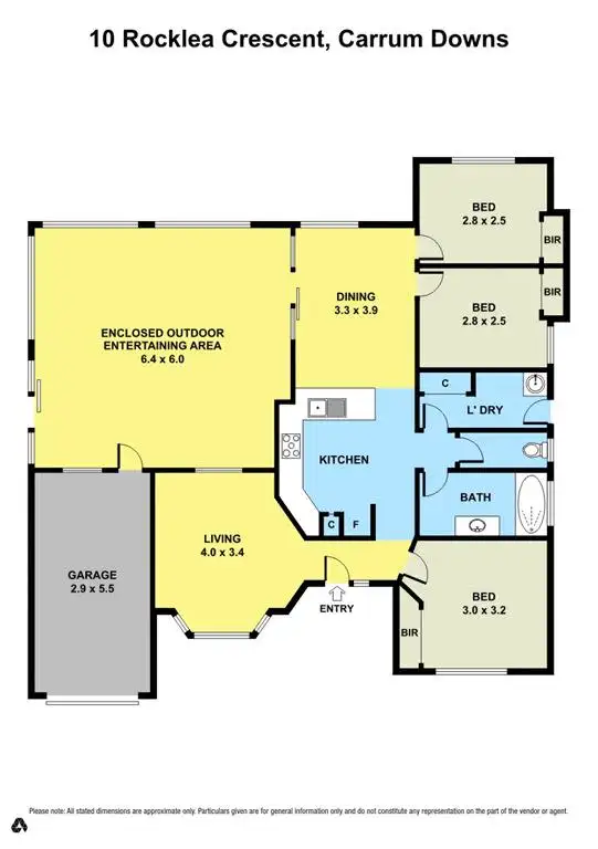 Floorplan of Homely house listing, 10 Rocklea Crescent, Skye VIC 3977