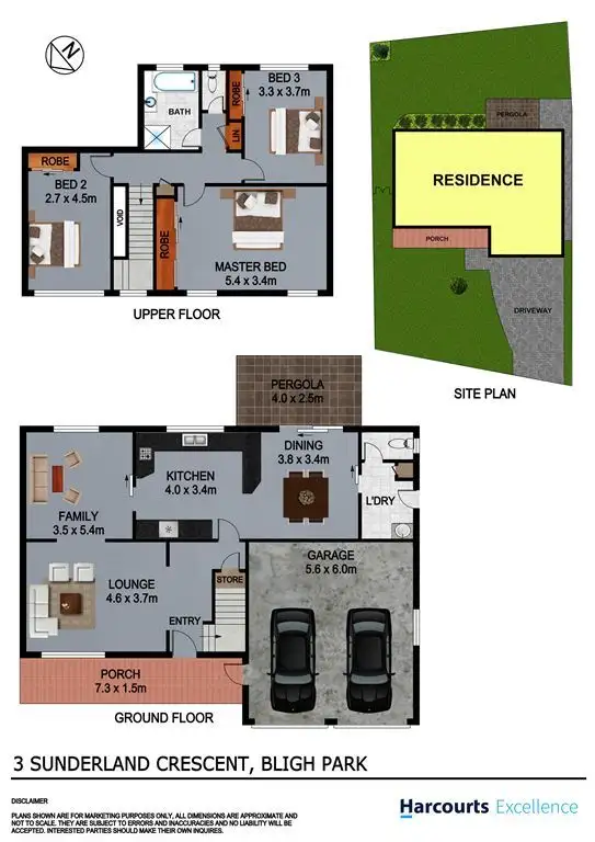 Floorplan of Homely house listing, 3 Sunderland Crescent, Bligh Park NSW 2756