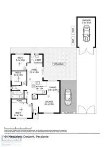 Floorplan of Homely house listing, 64 Magdalena Crescent, Paralowie SA 5108