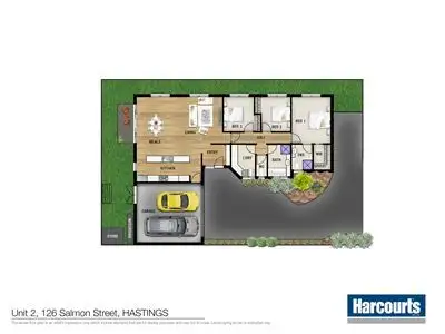 Floorplan of Homely unit listing, 2/126 Salmon Street, Hastings VIC 3915