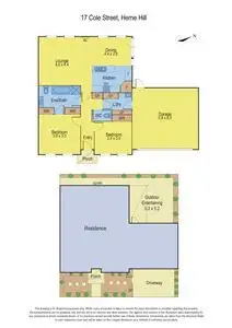 Floorplan of Homely townhouse listing, 17 Cole Street, Herne Hill VIC 3218