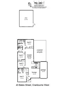 Floorplan of Homely house listing, 43 Bates Street, Cranbourne West VIC 3977
