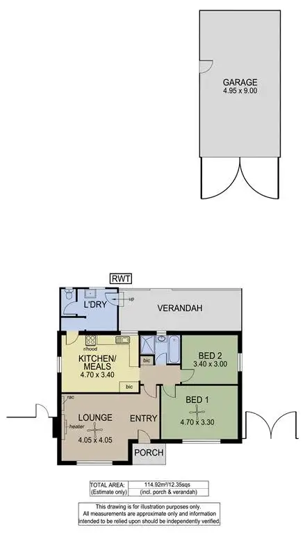 Floorplan of Homely house listing, 26 Buckingham Avenue, Warradale SA 5046