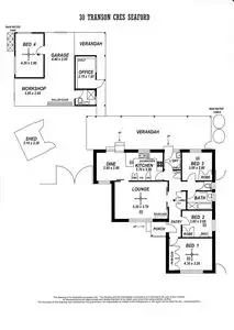 Floorplan of Homely house listing, 30 Transom Cres, Seaford SA 5169