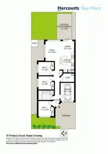 Floorplan of Homely house listing, 10 Finsbury Circuit, Ropes Crossing NSW 2760