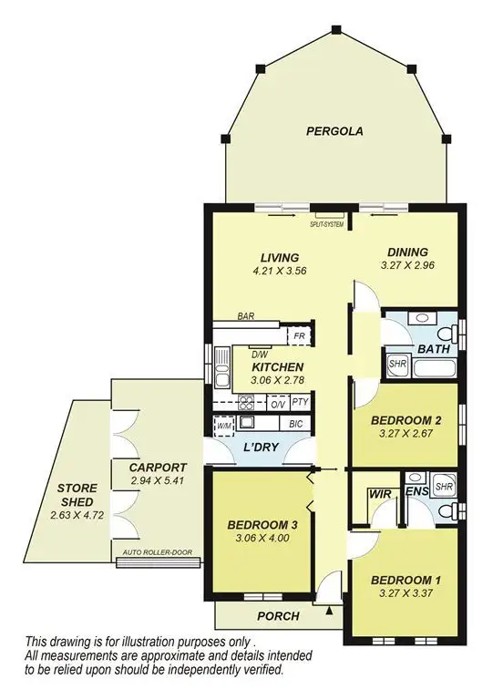 Floorplan of Homely house listing, 18A Raison Drive, Littlehampton SA 5250