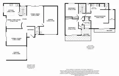 Floorplan of Homely townhouse listing, 2/31 Marian Street, Coorparoo QLD 4151