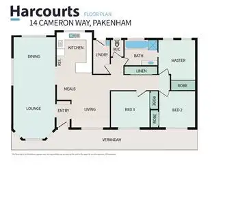 Floorplan of Homely house listing, 14 Cameron Way, Pakenham VIC 3810