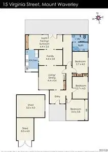 Floorplan of Homely house listing, 15 Virginia Street, Mount Waverley VIC 3149