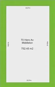 Floorplan of Homely land listing, 70 Hero Avenue, Middleton SA 5213