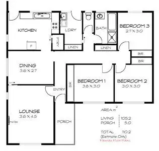 Floorplan of Homely house listing, 18 David Street, Mccracken SA 5211