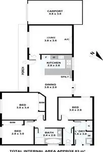 Floorplan of Homely house listing, 14 Bingham Street, Goolwa SA 5214