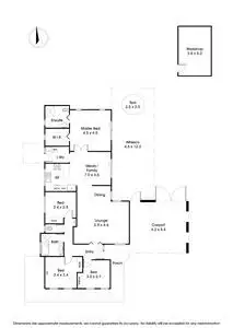 Floorplan of Homely house listing, 6 Downshire Close, Wantirna South VIC 3152