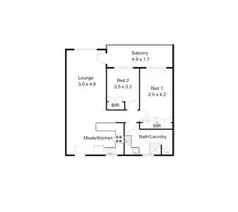 Floorplan of Homely unit listing, 23/125 Herdsman Parade, Wembley WA 6014