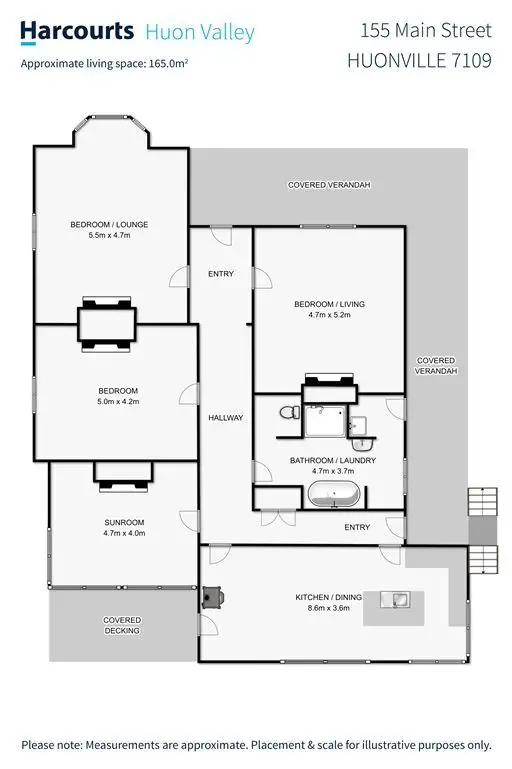 Floorplan of Homely house listing, 155 Main Street, Huonville TAS 7109