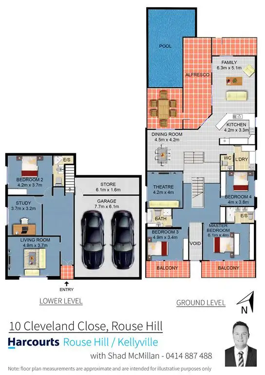 Floorplan of Homely house listing, 10 Cleveland Close, Rouse Hill NSW 2155