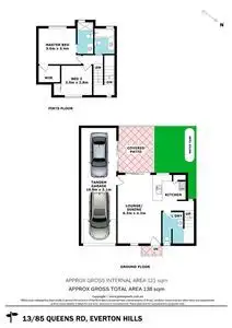 Floorplan of Homely townhouse listing, 13/85 Queens Road, Everton Hills QLD 4053