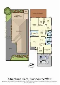 Floorplan of Homely house listing, 6 Neptune Place, Cranbourne West VIC 3977