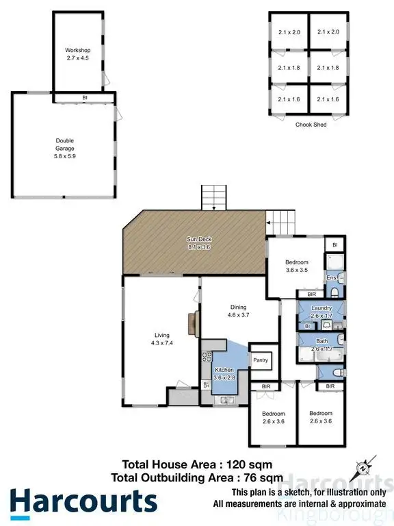 Floorplan of Homely house listing, 64 Van Morey Road, Margate TAS 7054