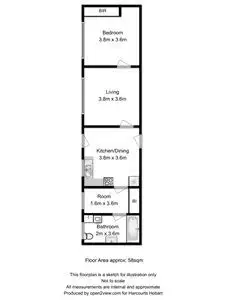 Floorplan of Homely unit listing, 3/278 Churchill Avenue, Sandy Bay TAS 7005