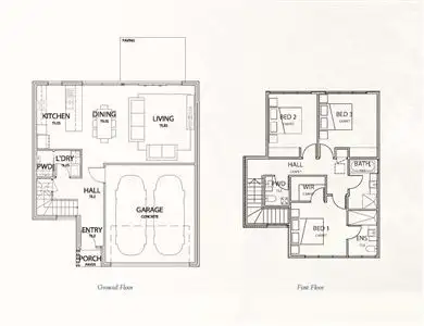 Floorplan of Homely townhouse listing, Lot 12/3 Linoak Avenue, Lalor VIC 3075