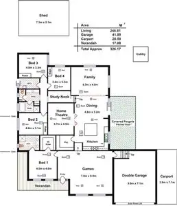 Floorplan of Homely house listing, 30 Carpentaria Way, Hewett SA 5118