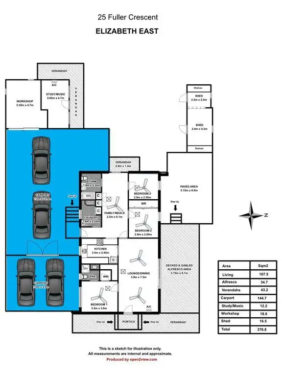Floorplan of Homely house listing, 25 Fuller Crescent, Elizabeth East SA 5112