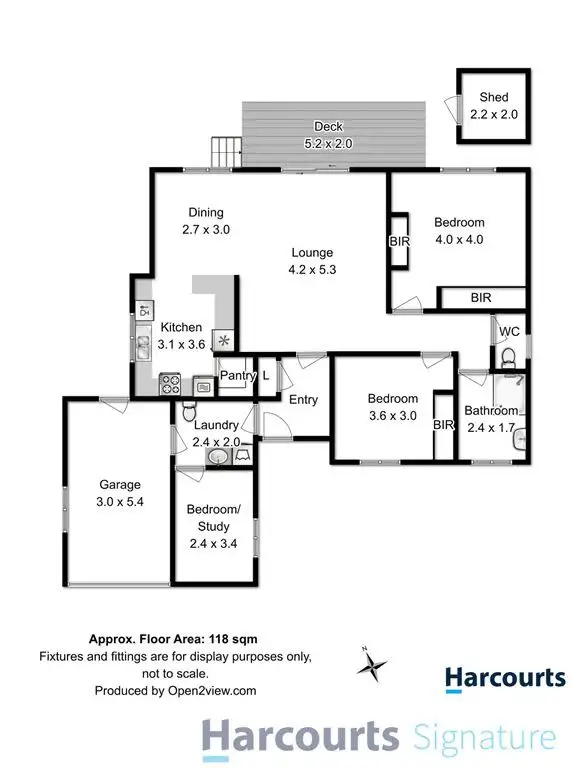 Floorplan of Homely unit listing, 2/39 Reynolds Road, Midway Point TAS 7171