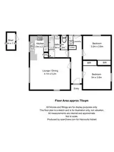 Floorplan of Homely flat listing, 2/14a Sherbourne Avenue, West Hobart TAS