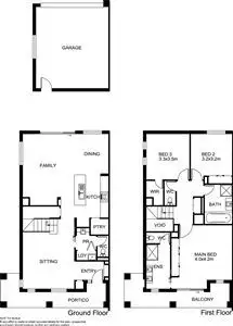 Floorplan of Homely house listing, 78 Mannavue Boulevard, Cranbourne North VIC 3977