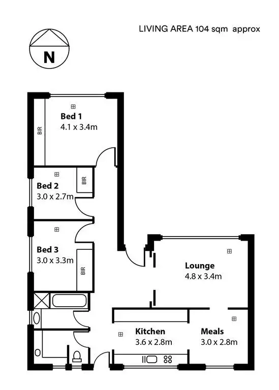 Floorplan of Homely house listing, 15 Faehse Street, Modbury SA 5092