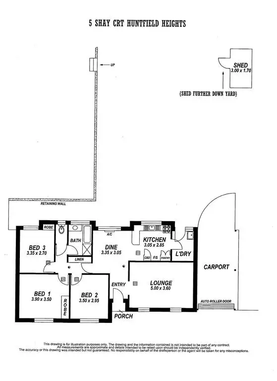 Floorplan of Homely house listing, 5 Shay Court, Huntfield Heights SA 5163