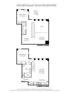 Floorplan of Homely apartment listing, 404/336 Russell Street, Melbourne VIC 3000
