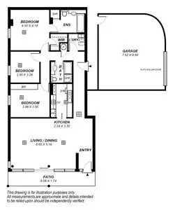 Floorplan of Homely apartment listing, 2/18 Colley Terrace, Glenelg SA 5045