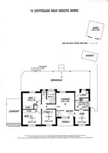 Floorplan of Homely house listing, 70 Scottsglade Road, Christie Downs SA 5164