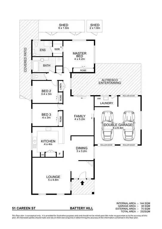 Floorplan of Homely house listing, 51 Careen Street, Battery Hill QLD 4551