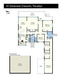 Floorplan of Homely house listing, 41 Delamere Crescent, Trevallyn TAS 7250