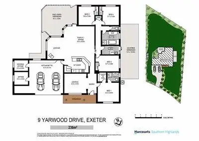 Floorplan of Homely house listing, 9 Yarwood Drive, Exeter NSW 2579