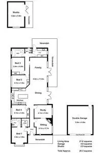 Floorplan of Homely house listing, 4 Applewood Rise, Somerville VIC 3912