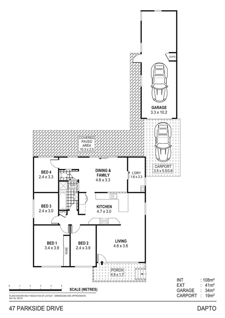 Floorplan of Homely house listing, 47 Parkside Drive, Dapto NSW 2530