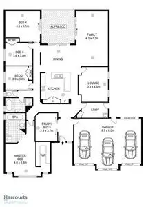 Floorplan of Homely house listing, 1 Ashbrook Close, Burton SA 5110