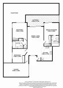 Floorplan of Homely villa listing, 1/107 Jerrold Street, Sherwood QLD 4075