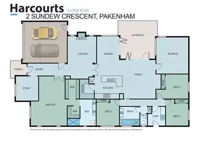 Floorplan of Homely house listing, 2 Sundew Crescent, Pakenham VIC 3810