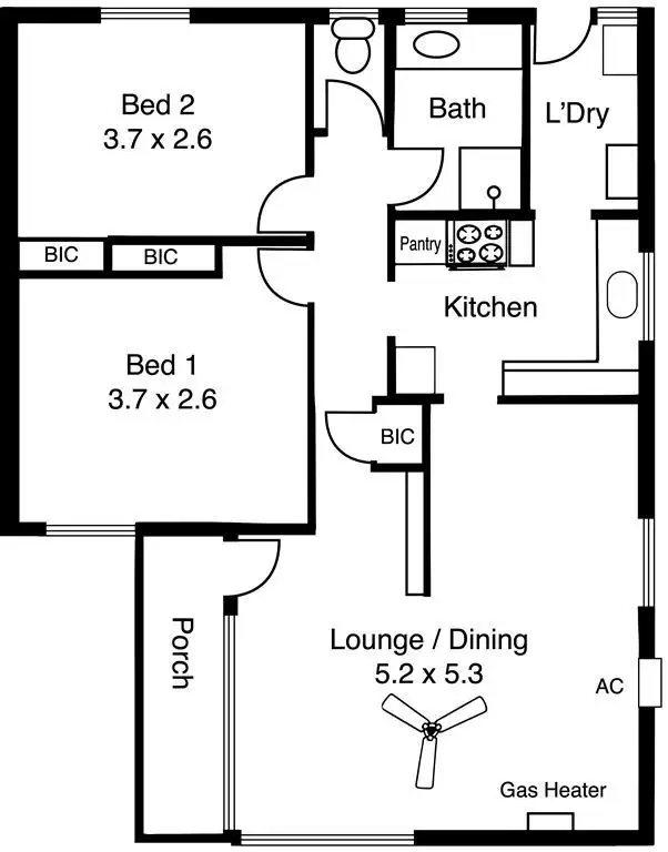 Floorplan of Homely unit listing, 4/11 Fern Road, Blackwood SA 5051