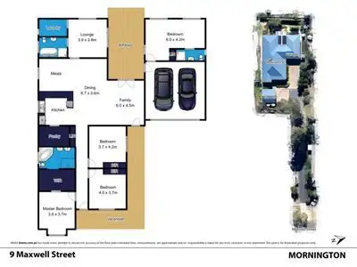 Floorplan of Homely house listing, 9 Maxwell Street, Mornington VIC 3931