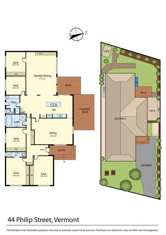 Floorplan of Homely house listing, 44 Philip Street, Vermont VIC 3133