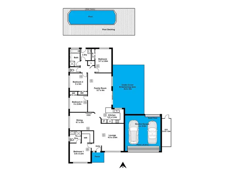 Floorplan of Homely house listing, 29 Dunalbyn Drive, Aberfoyle Park SA 5159