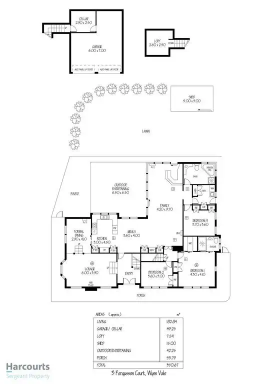 Floorplan of Homely house listing, 3 Fergusson Court, Wynn Vale SA 5127